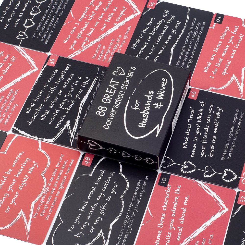 Party Games Indoor - 88 GREAT Conversation Starters Tabletop Cards