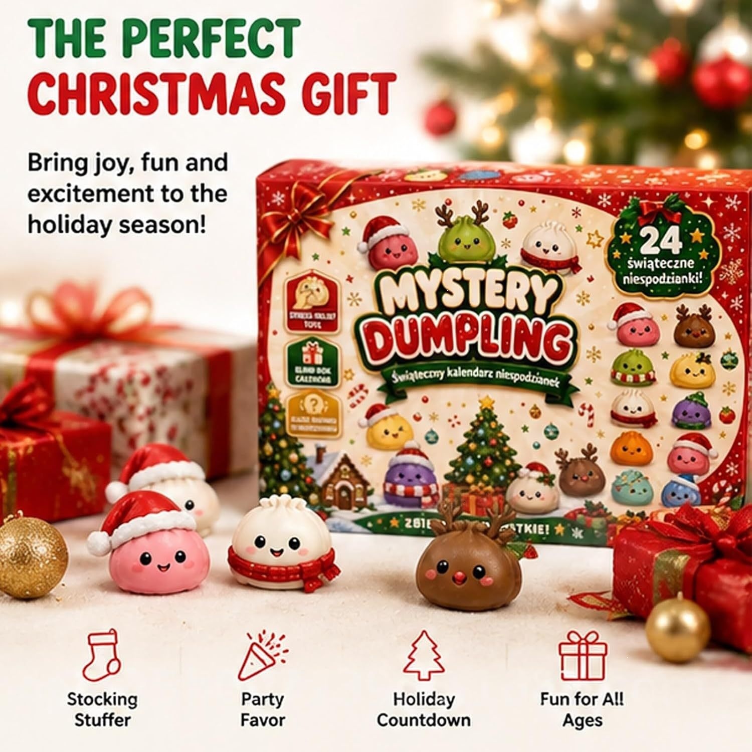 Party Games Christmas - 2026 Xmas Surprise Advent Calendar Blind
