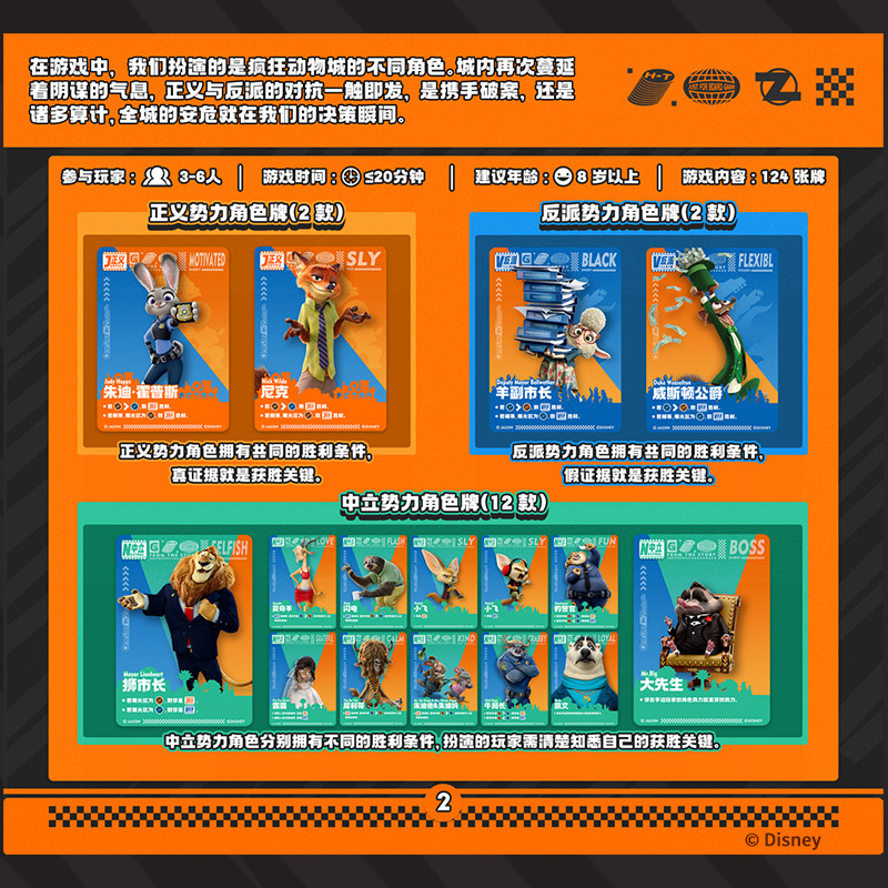 Disney Zootopia Platinum Card  - огляд і ціна Zootopia Party Games