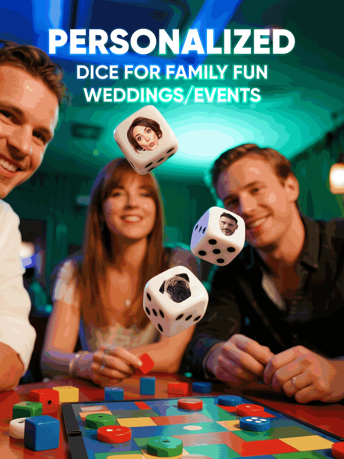 Custom Face Dice Personalized  - огляд і ціна Party Games Christmas