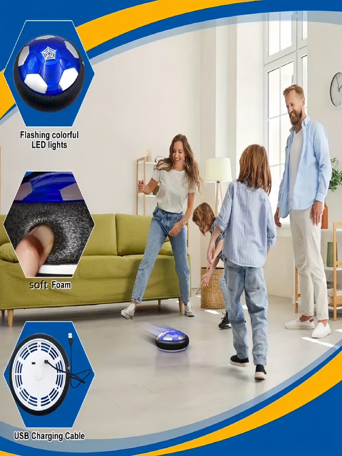 Floating Soccer Ball, 1 Pack - - огляд і ціна Party Games Indoor