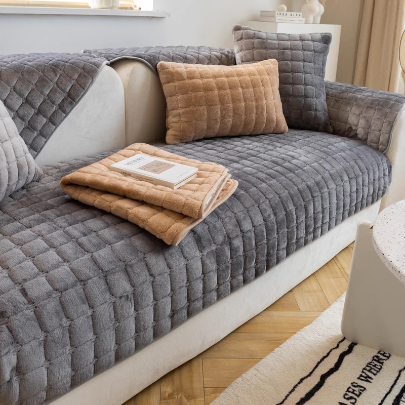 Plush Plaid Sofa Cushion Non-S - огляд і ціна Washer Toss Set